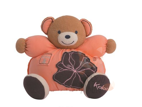  sweet life peluche medium ours orange volet fleur 